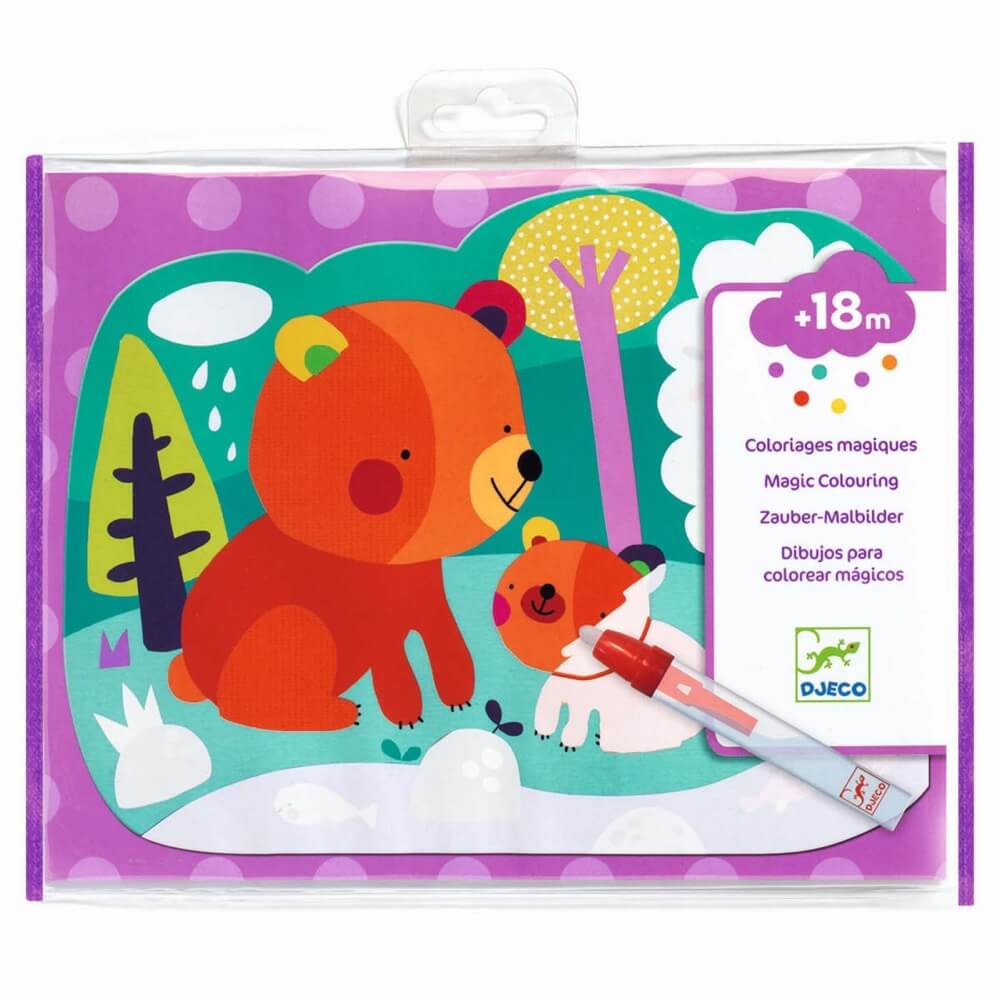 Coloriage à l'eau - Caché dans les bois-Bricolage-Djeco-Boutique LeoLudo