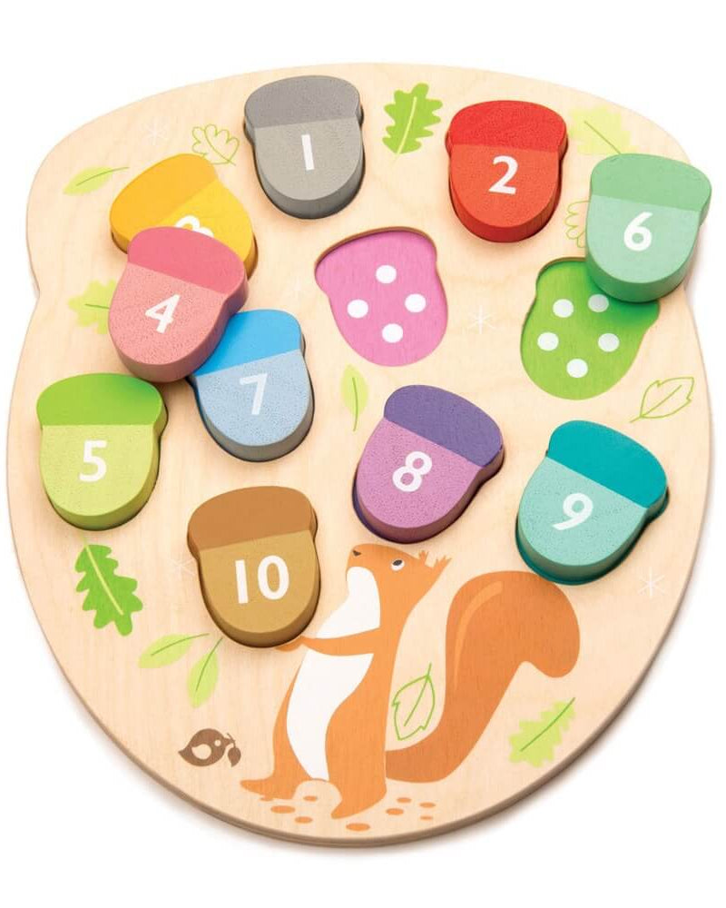 Combien de glands ? - Jeux éducatifs - Boutique LeoLudo - Tender Leaf Toys