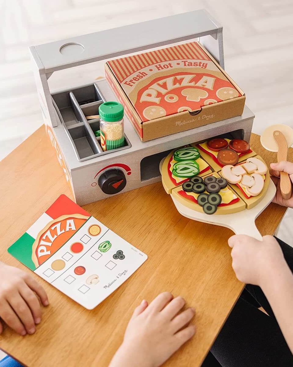 Comptoir à pizza -Jouets d'imitation- Boutique LeoLudo-Melissa & Doug