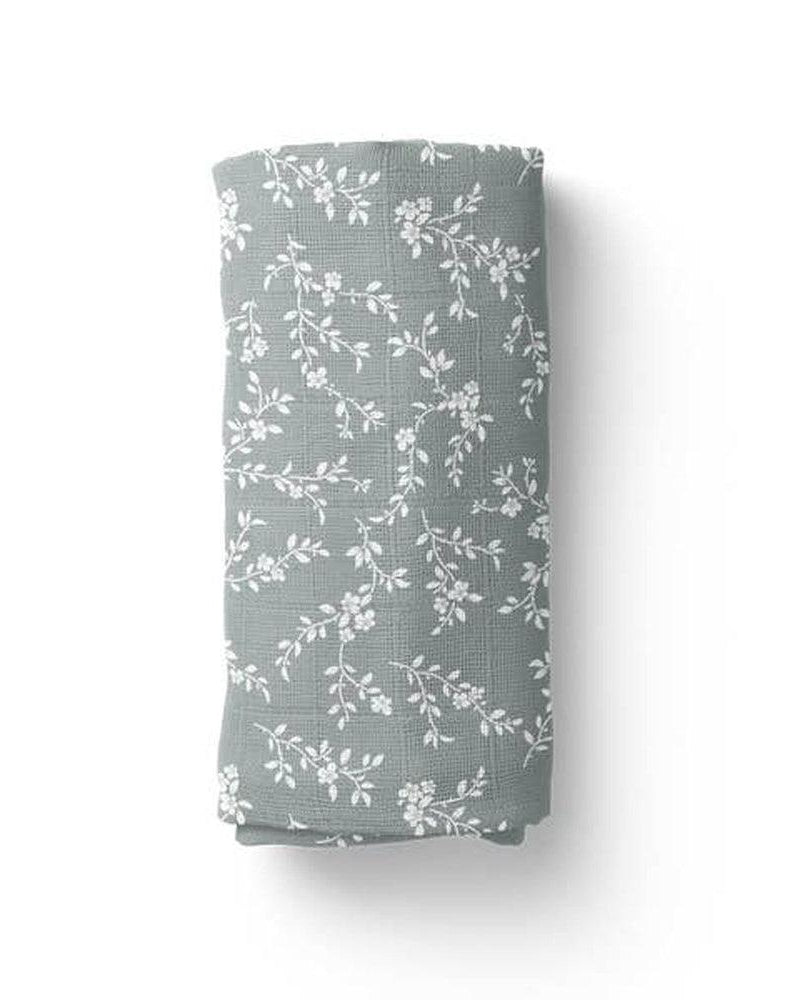 Couverture de mousseline Bloom Blue - Couvertures - Boutique LeoLudo - Mini Scout