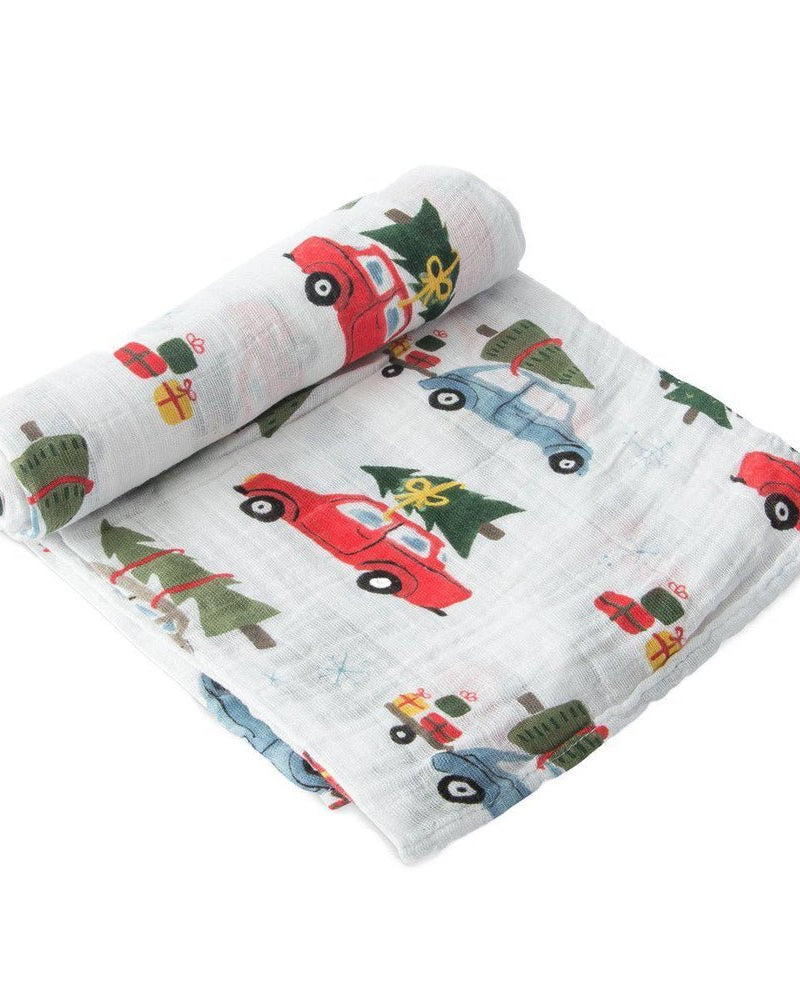 Couverture en mousseline de coton - Holiday Haul - Couvertures - Boutique LeoLudo - Little Unicorn