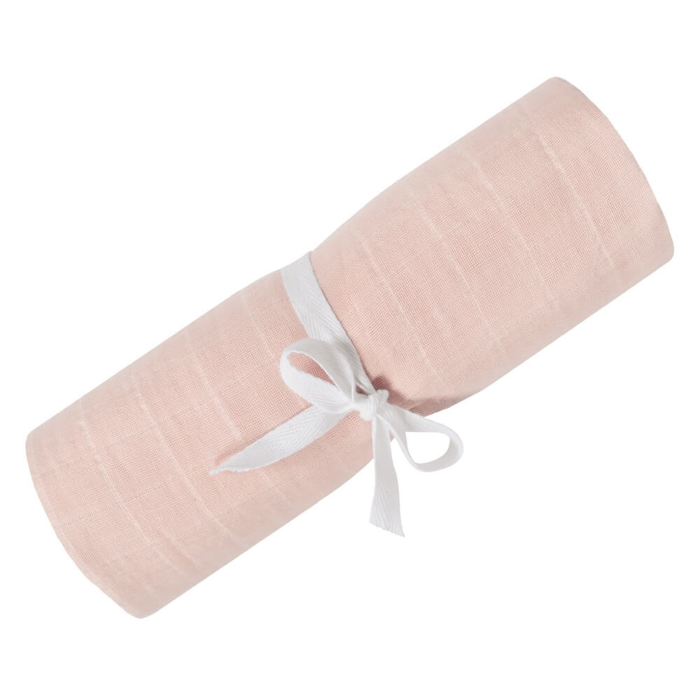 Couverture en mousseline de coton - Rose - Couvertures - Boutique LeoLudo - Perlimpinpin