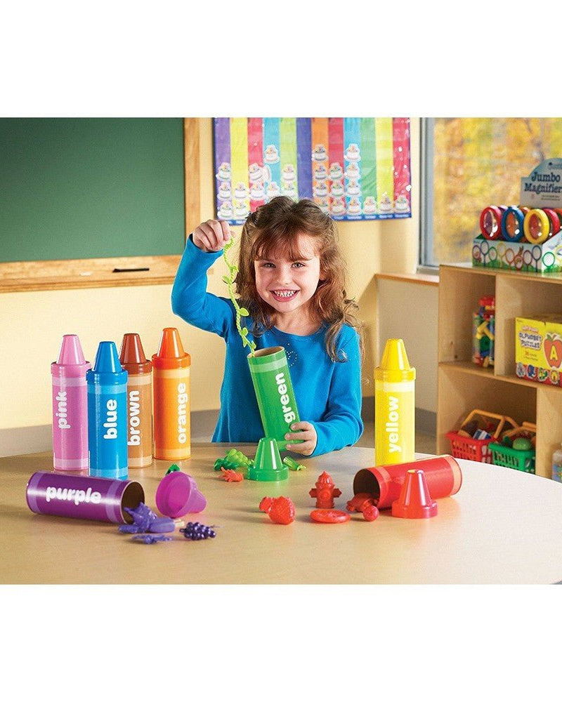Crayons de triage arc - en - ciel - Jeux éducatifs - Boutique LeoLudo - Learning Resources