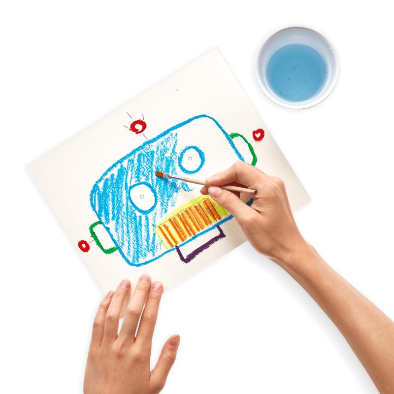 Crayons gel aquarelle Smooth Stix (ensemble de 6 + pinceau) - Art & bricolage - Boutique LeoLudo - OOLY