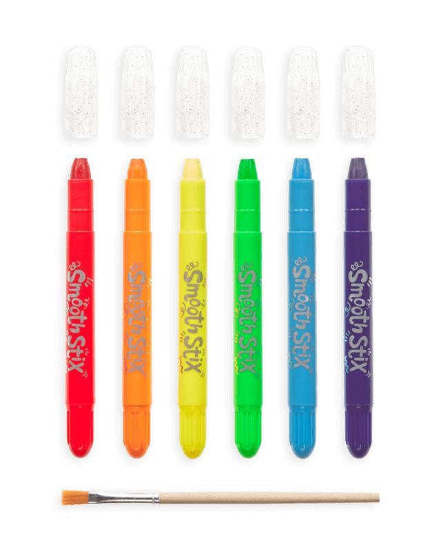 Crayons gel aquarelle Smooth Stix (ensemble de 6 + pinceau) - Art & bricolage - Boutique LeoLudo - OOLY