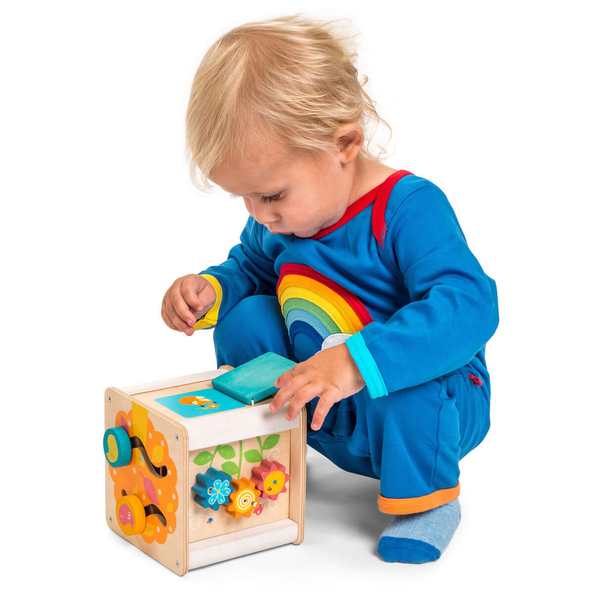 Cube d'activités Petilou - Jouets d'éveil - Boutique LeoLudo - Le Toy Van