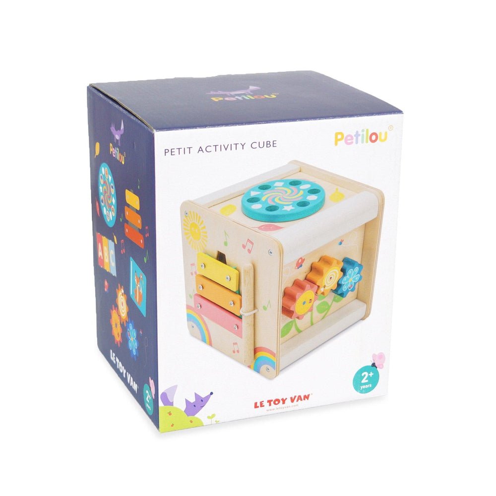 Cube d'activités Petilou - Jouets d'éveil - Boutique LeoLudo - Le Toy Van