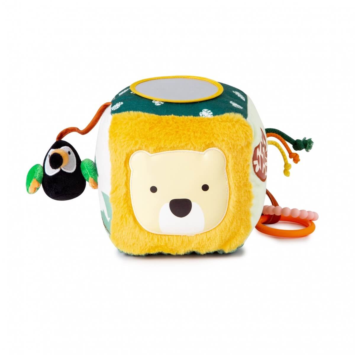 Cube d'activités sensorielles en tissu - Jungle - Jouets d'éveil - Boutique LeoLudo - Little Big Friends