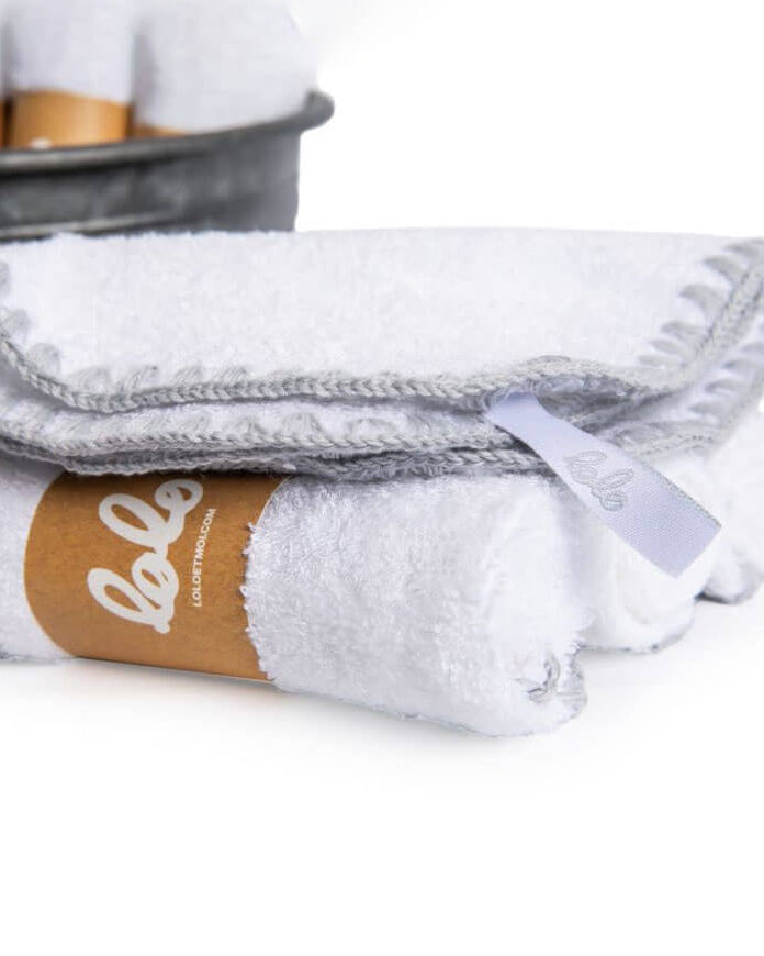 Débarbouillette en bambou et coton bioServiettes - Boutique LeoLudo
