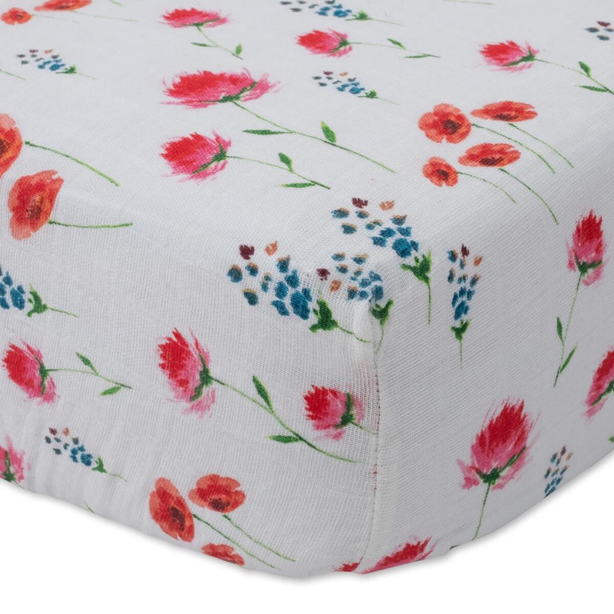 Drap contour en mousseline pour lit de bébé - Wild Mums - Literie - Boutique LeoLudo - Little Unicorn