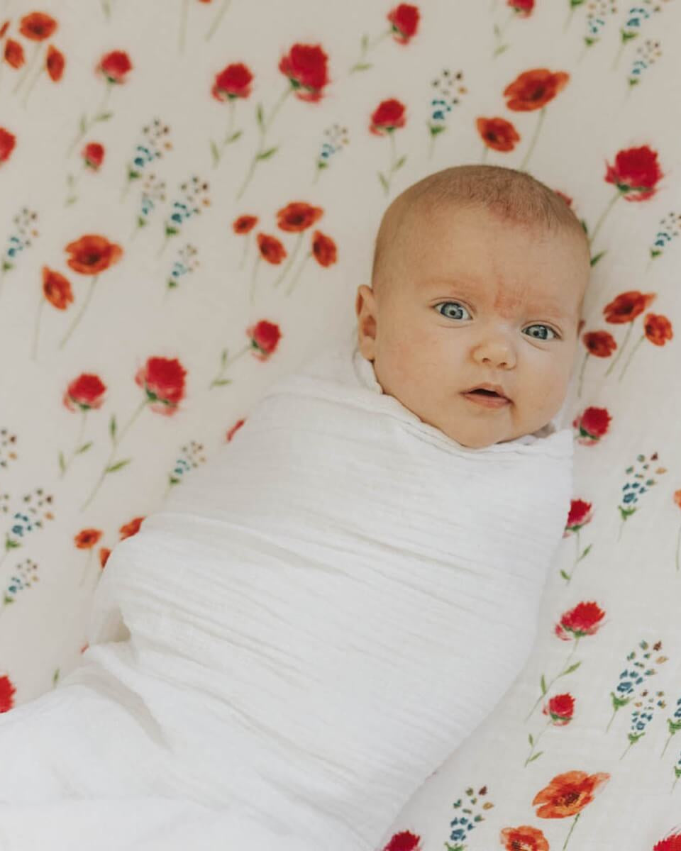 Drap contour en mousseline pour lit de bébé - Wild Mums - Literie - Boutique LeoLudo - Little Unicorn