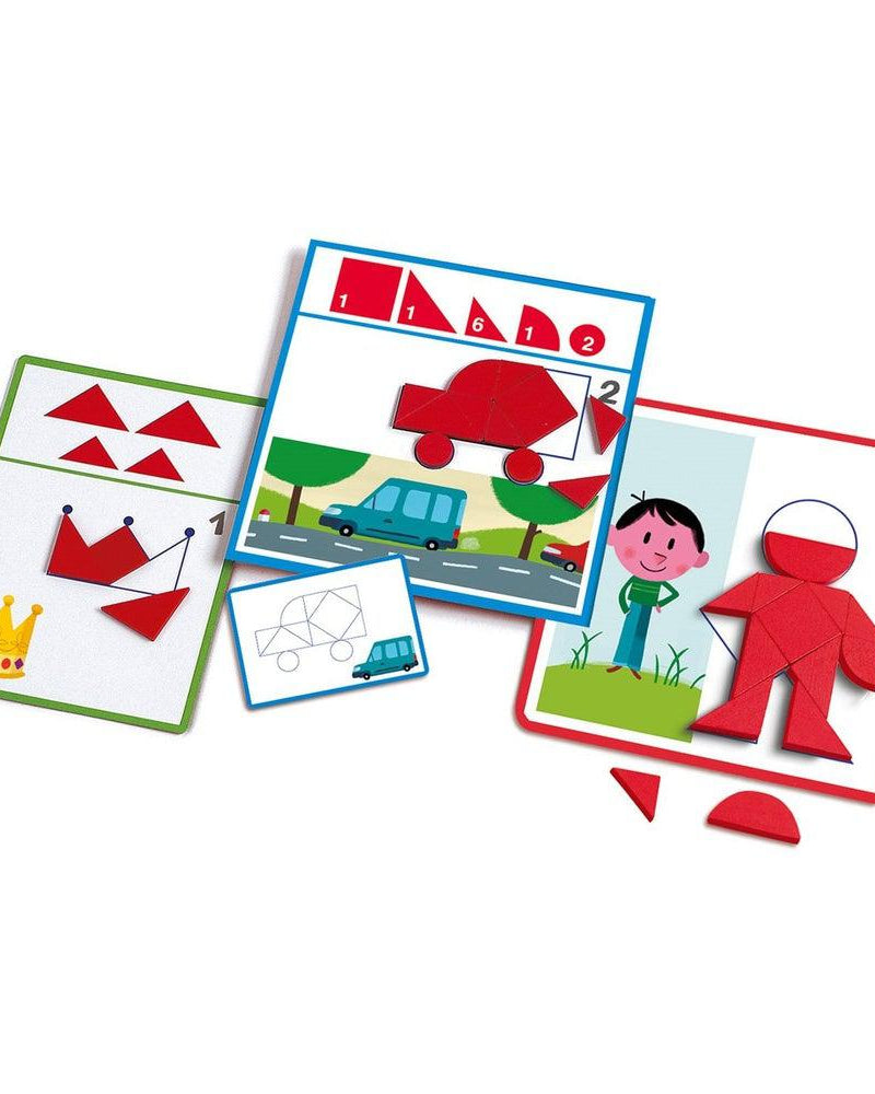 Eduludo - J'apprends les formes - Jeux éducatifs - Boutique LeoLudo - Djeco