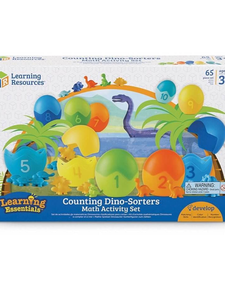 Ensemble d'activités mathématiques Counting Dino - Sorters - Jeux éducatifs - Boutique LeoLudo - Learning Resources