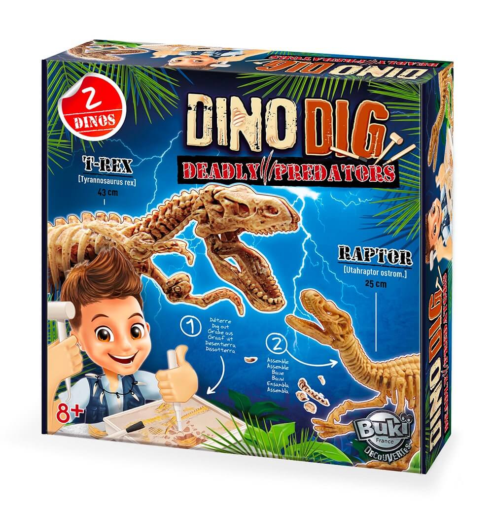 Ensemble d'archéologie Découvertes - Dino Dig - Jeux scientifiques - Boutique LeoLudo - Buki