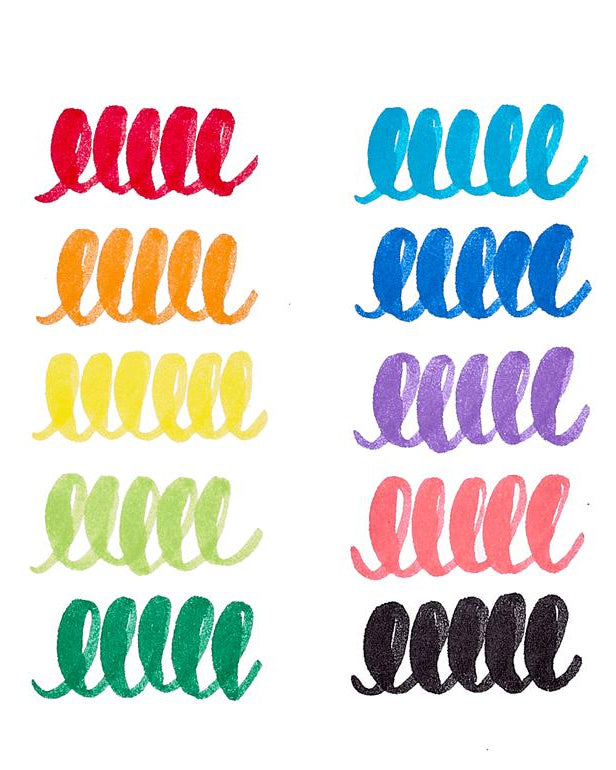 Ensemble de 10 marqueurs Big Bright Brush - Art & bricolage - Boutique LeoLudo - OOLY