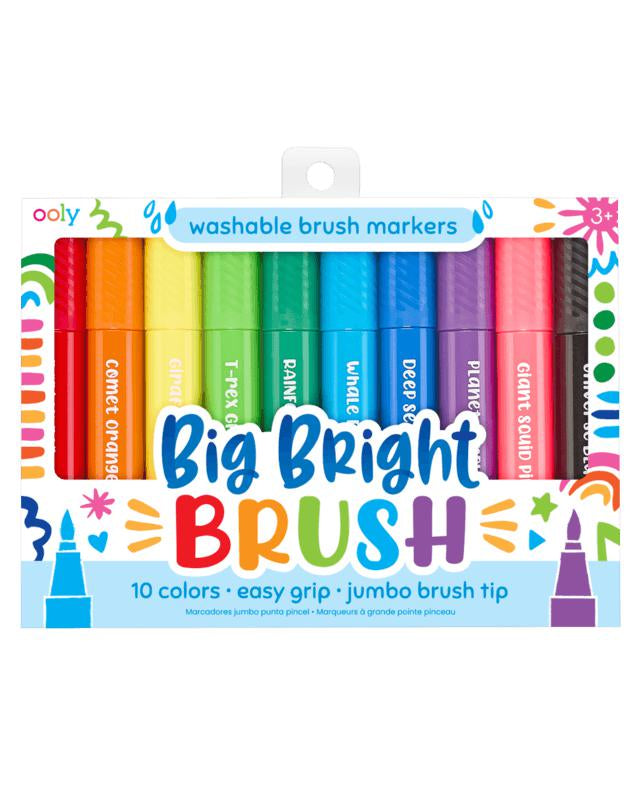 Ensemble de 10 marqueurs Big Bright Brush - Art & bricolage - Boutique LeoLudo - OOLY