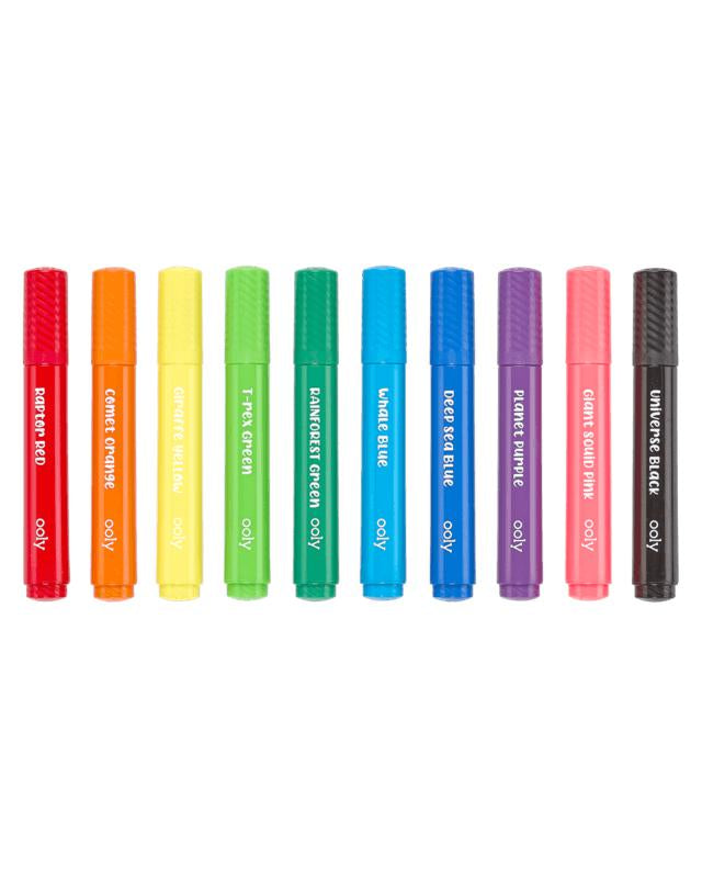 Ensemble de 10 marqueurs Big Bright Brush - Art & bricolage - Boutique LeoLudo - OOLY
