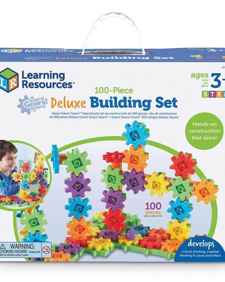 Ensemble de construction de luxe Engrenages! (100 pcs) - Jeux de construction - Boutique LeoLudo - Learning Resources