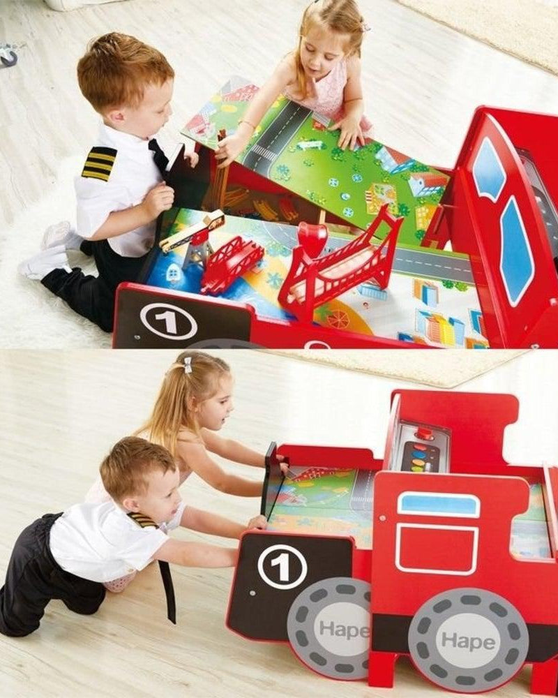 Ensemble de jeu - Train et chemin de fer avec table de jeu - Ensembles de jeu - Boutique LeoLudo - Hape