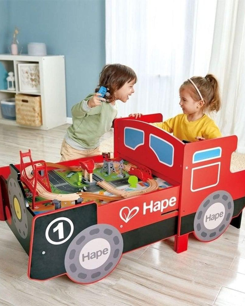 Ensemble de jeu - Train et chemin de fer avec table de jeu - Ensembles de jeu - Boutique LeoLudo - Hape