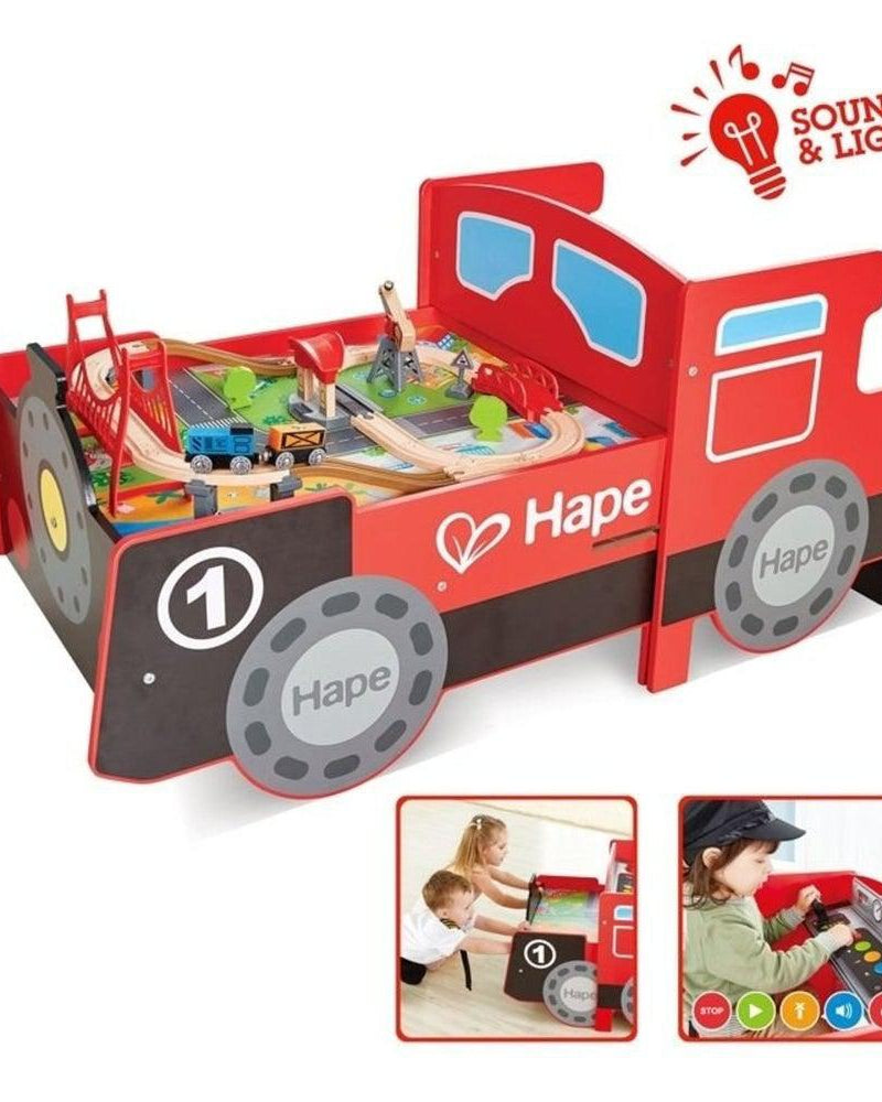 Ensemble de jeu - Train et chemin de fer avec table de jeu - Ensembles de jeu - Boutique LeoLudo - Hape