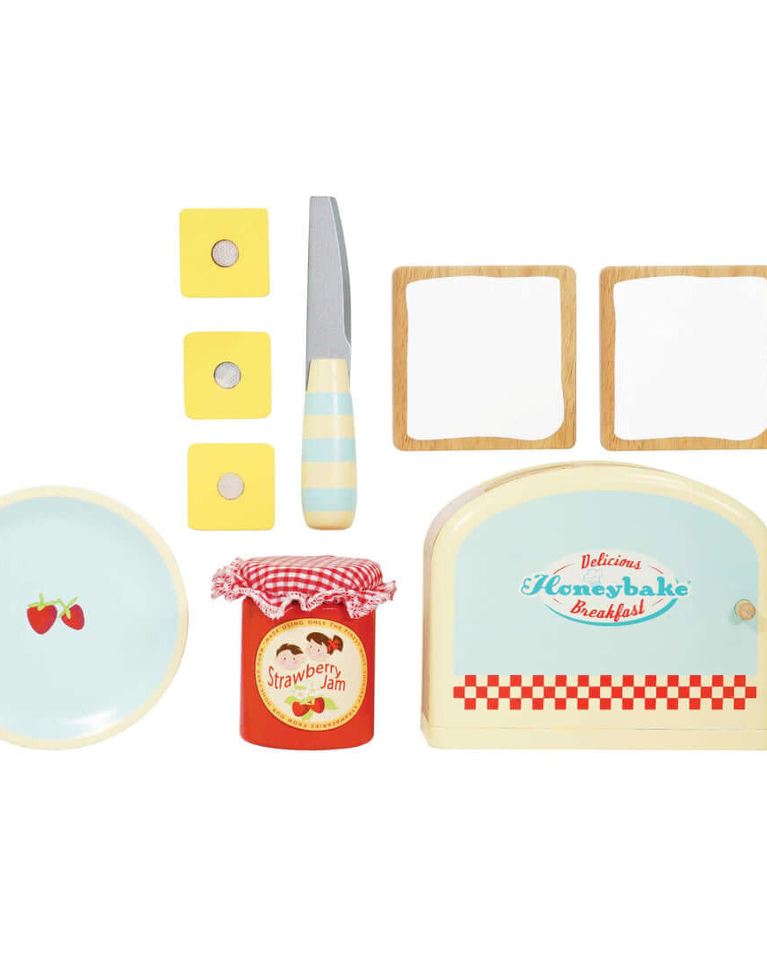 Ensemble de petit - déjeuner grille - pain Honeybake - Jouets d'imitation - Boutique LeoLudo - Le Toy Van