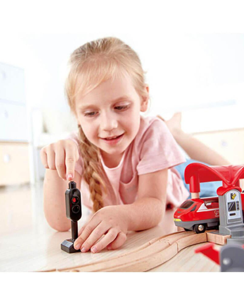 Ensemble de train urbain (51 pcs) - Ensembles de jeu - Boutique LeoLudo - Hape