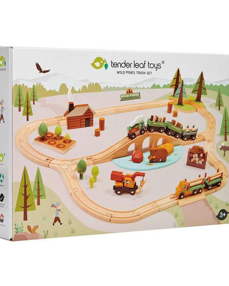 Ensemble de train Wild Pines (30 pcs.) - Ensembles de jeu - Boutique LeoLudo - Tender Leaf Toys