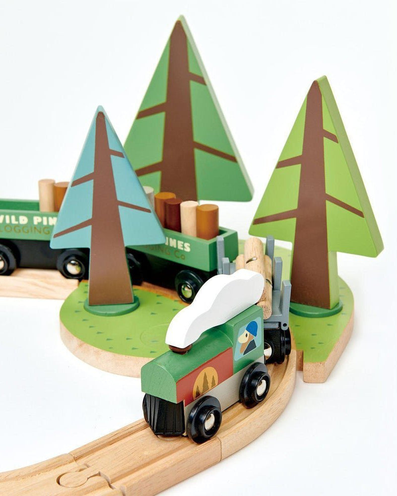 Ensemble de train Wild Pines (30 pcs.) - Ensembles de jeu - Boutique LeoLudo - Tender Leaf Toys