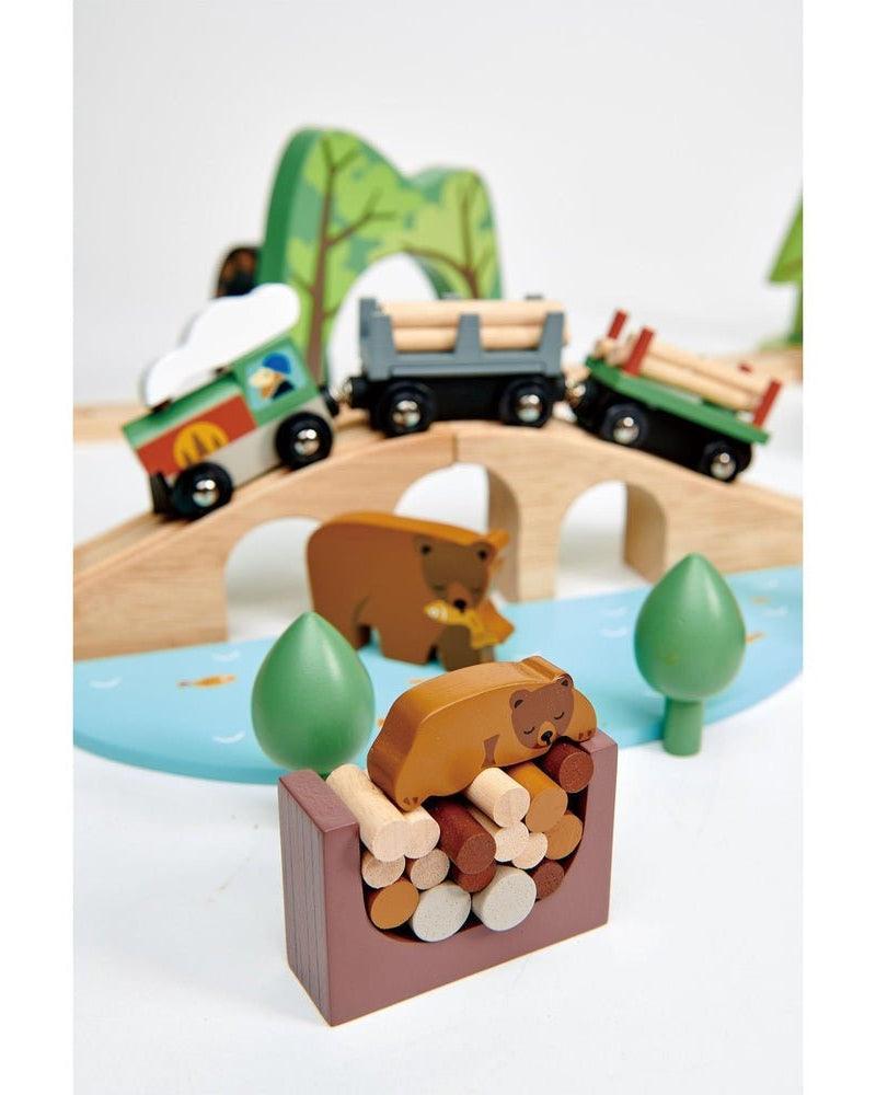 Ensemble de train Wild Pines (30 pcs.) - Ensembles de jeu - Boutique LeoLudo - Tender Leaf Toys