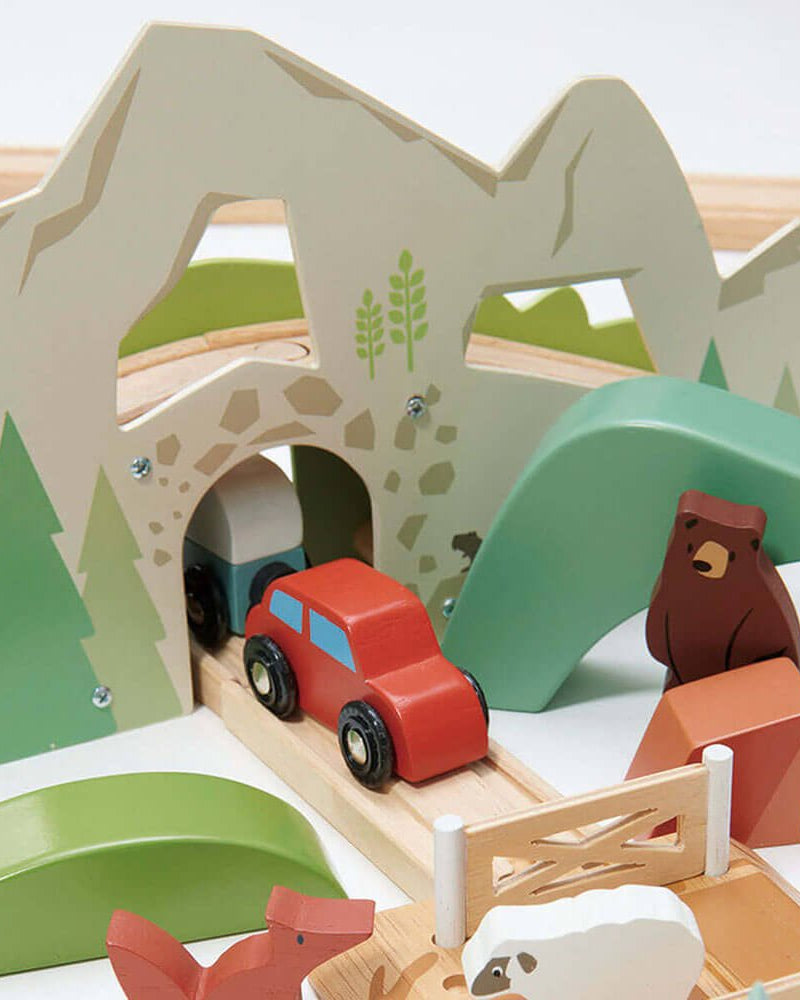 Ensemble de trains Mountain View (115 pcs) -Ensembles de jeu- Boutique LeoLudo-Tender Leaf Toys