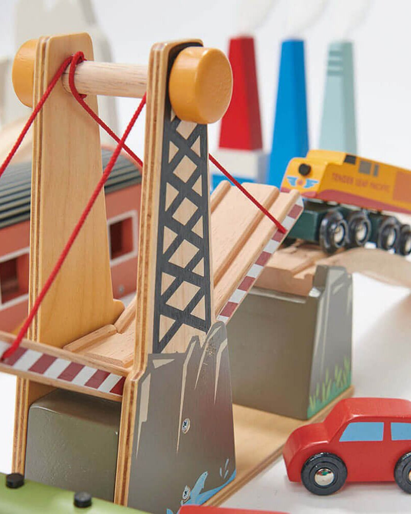 Ensemble de trains Mountain View (115 pcs) -Ensembles de jeu- Boutique LeoLudo-Tender Leaf Toys