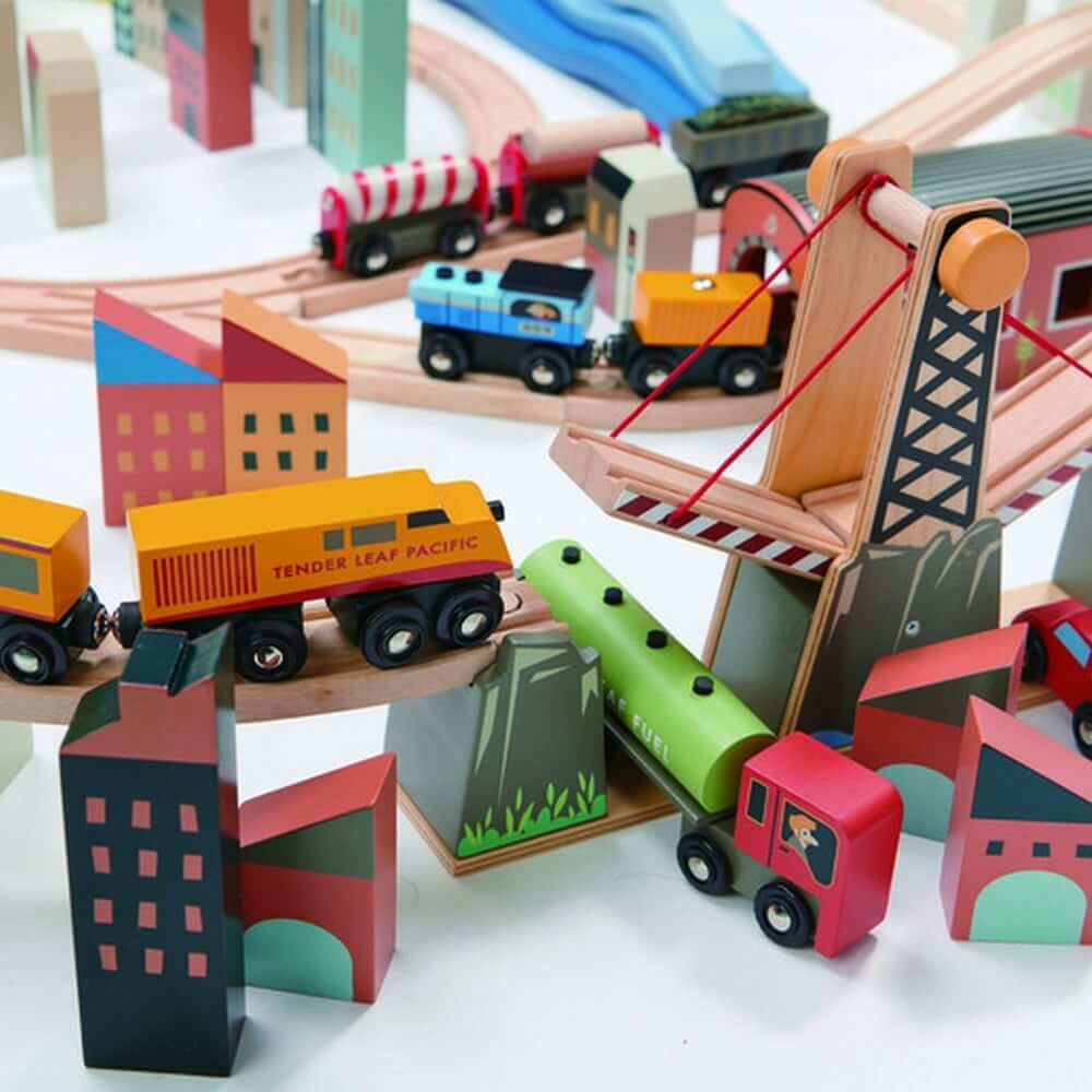Ensemble de trains Mountain View (115 pcs)-Tender Leaf Toys-Boutique LeoLudo