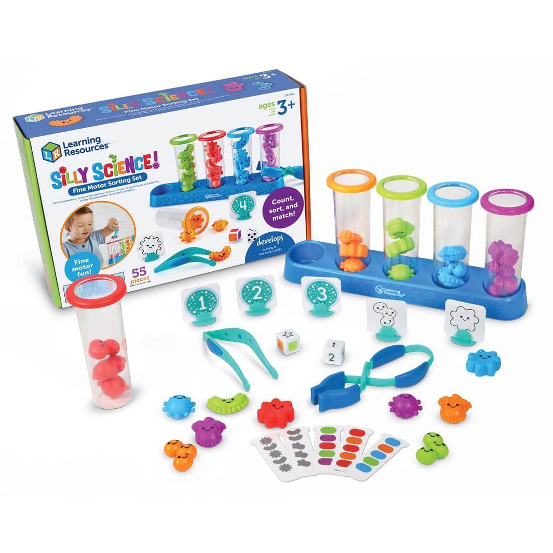 Ensemble de triage de motricité fine Silly Science - Jeux éducatifs - Boutique LeoLudo - Learning Resources