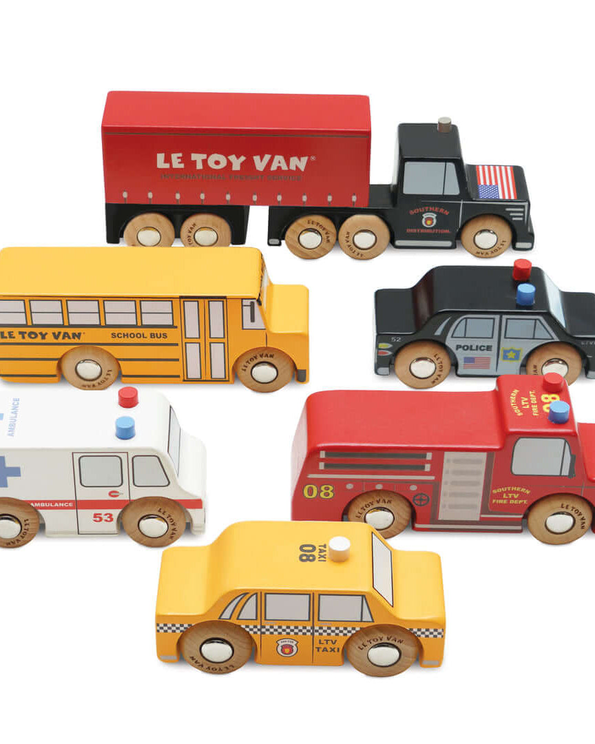 Ensemble de véhicules de ville -Véhicules de jeu- Boutique LeoLudo-Le Toy Van