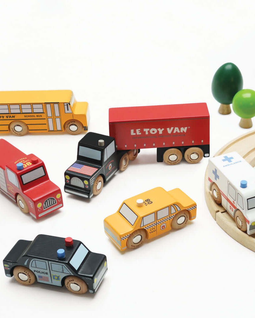 Ensemble de véhicules de ville -Véhicules de jeu- Boutique LeoLudo-Le Toy Van