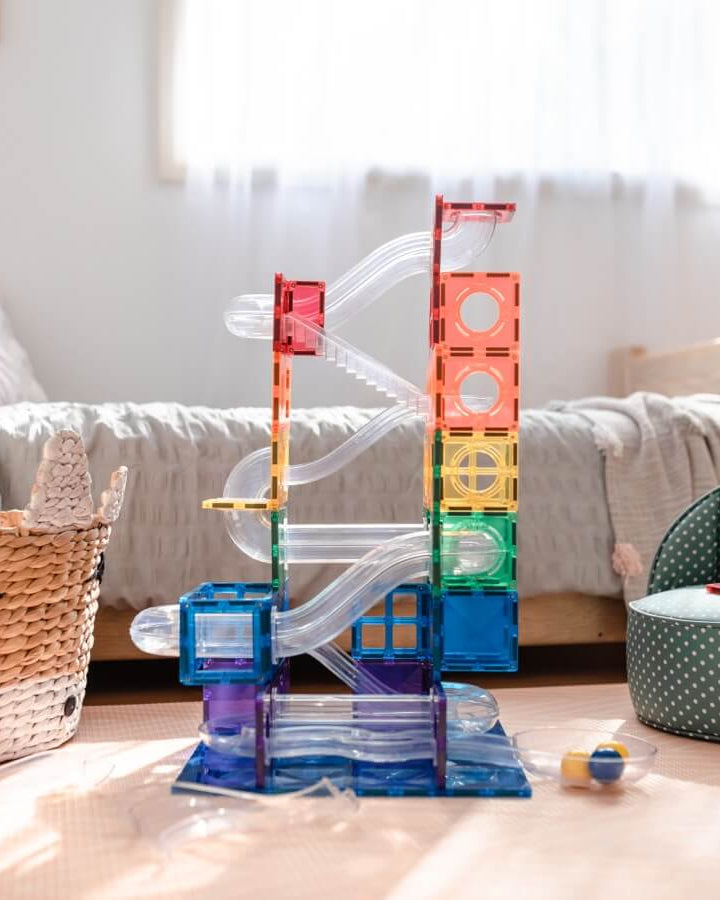 Ensemble parcours de balle Connetix (92 pcs) - Jeux de construction - Boutique LeoLudo - Connetix