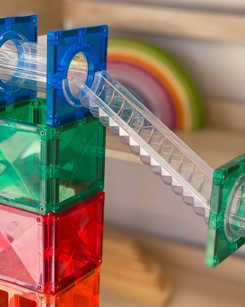 Ensemble parcours de balle Connetix (92 pcs) - Jeux de construction - Boutique LeoLudo - Connetix