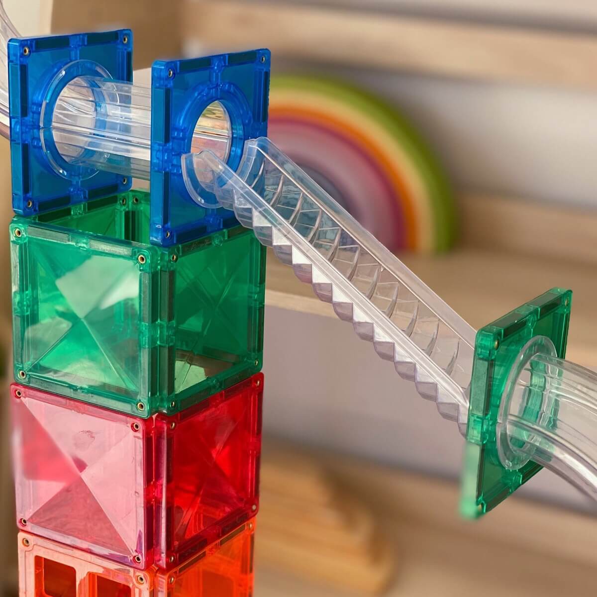 Ensemble parcours de balle Connetix (92 pcs) - Jeux de construction - Boutique LeoLudo - Connetix