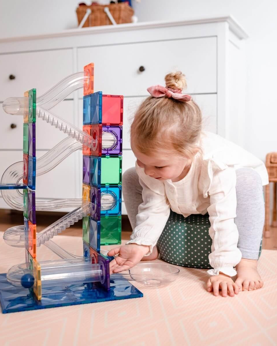 Ensemble parcours de balle Connetix (92 pcs) - Jeux de construction - Boutique LeoLudo - Connetix