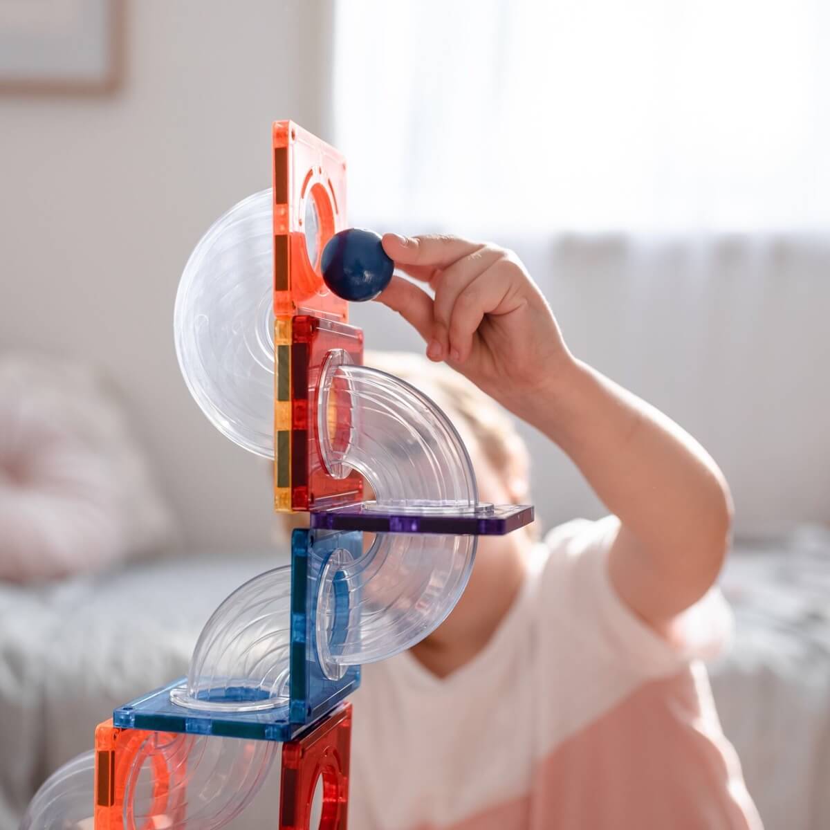 Ensemble parcours de balle Connetix (92 pcs) - Jeux de construction - Boutique LeoLudo - Connetix