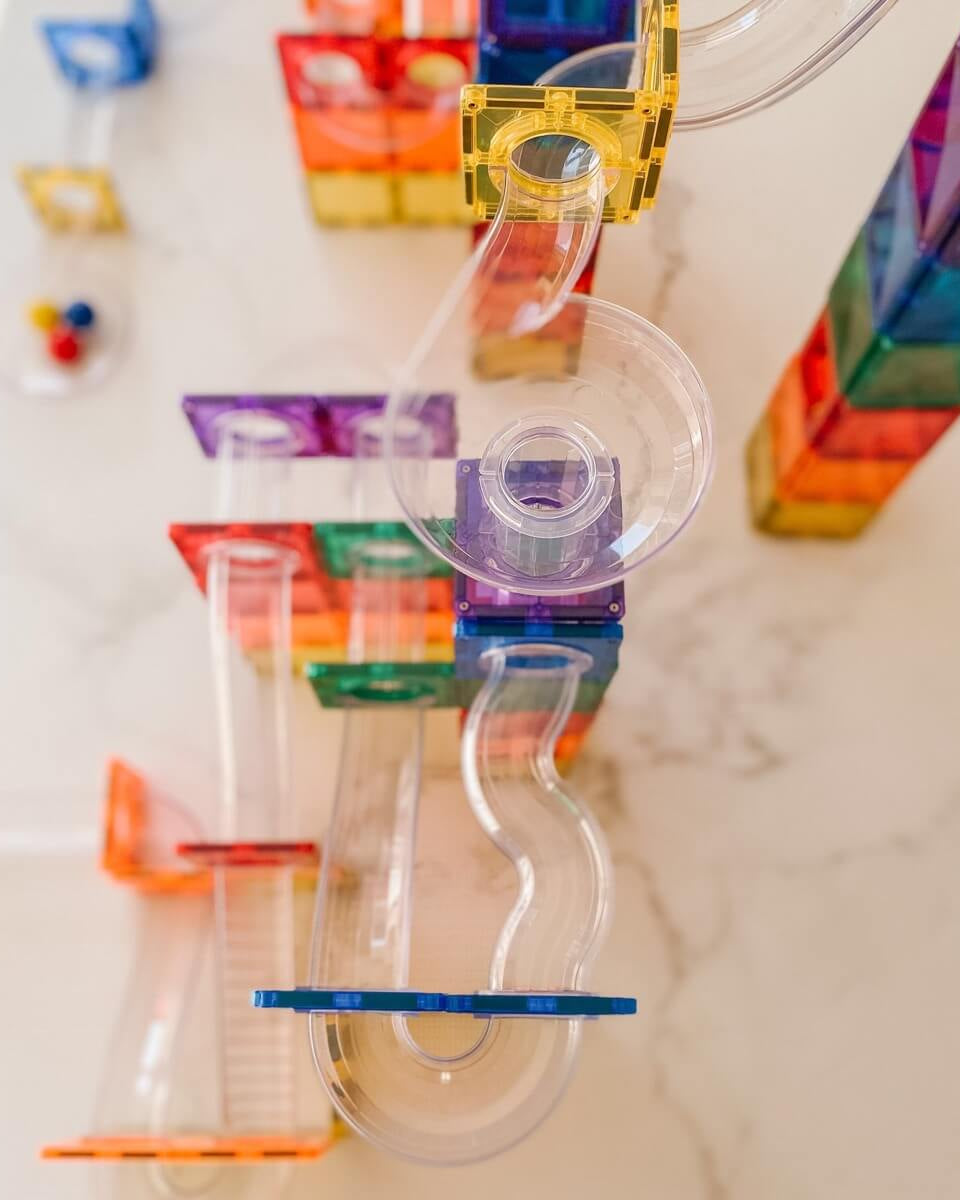 Ensemble parcours de balle Connetix (92 pcs) - Jeux de construction - Boutique LeoLudo - Connetix