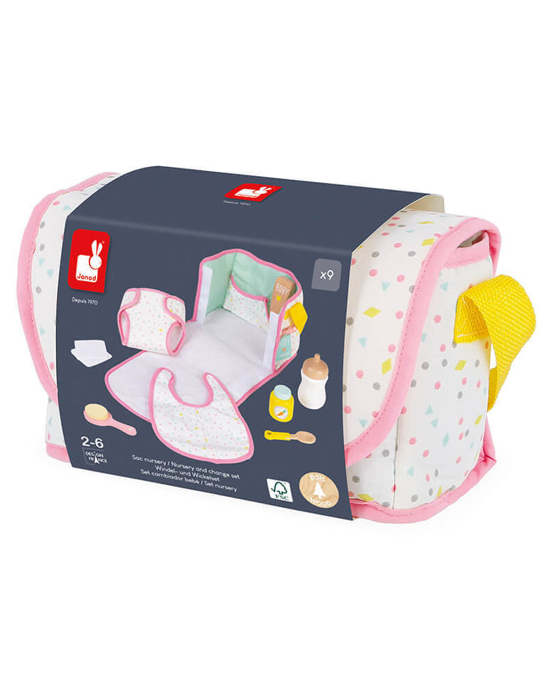 Ensemble sac à langer pour poupée - Accessoires poupée - Boutique LeoLudo - Janod