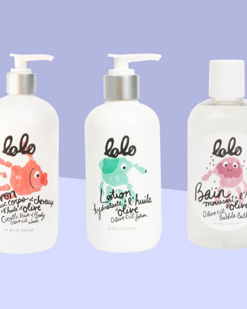 Ensemble trio Lolo - Pour le bain (3 x 250mL) - Soins et hygiène - Boutique LeoLudo - lolo et moi