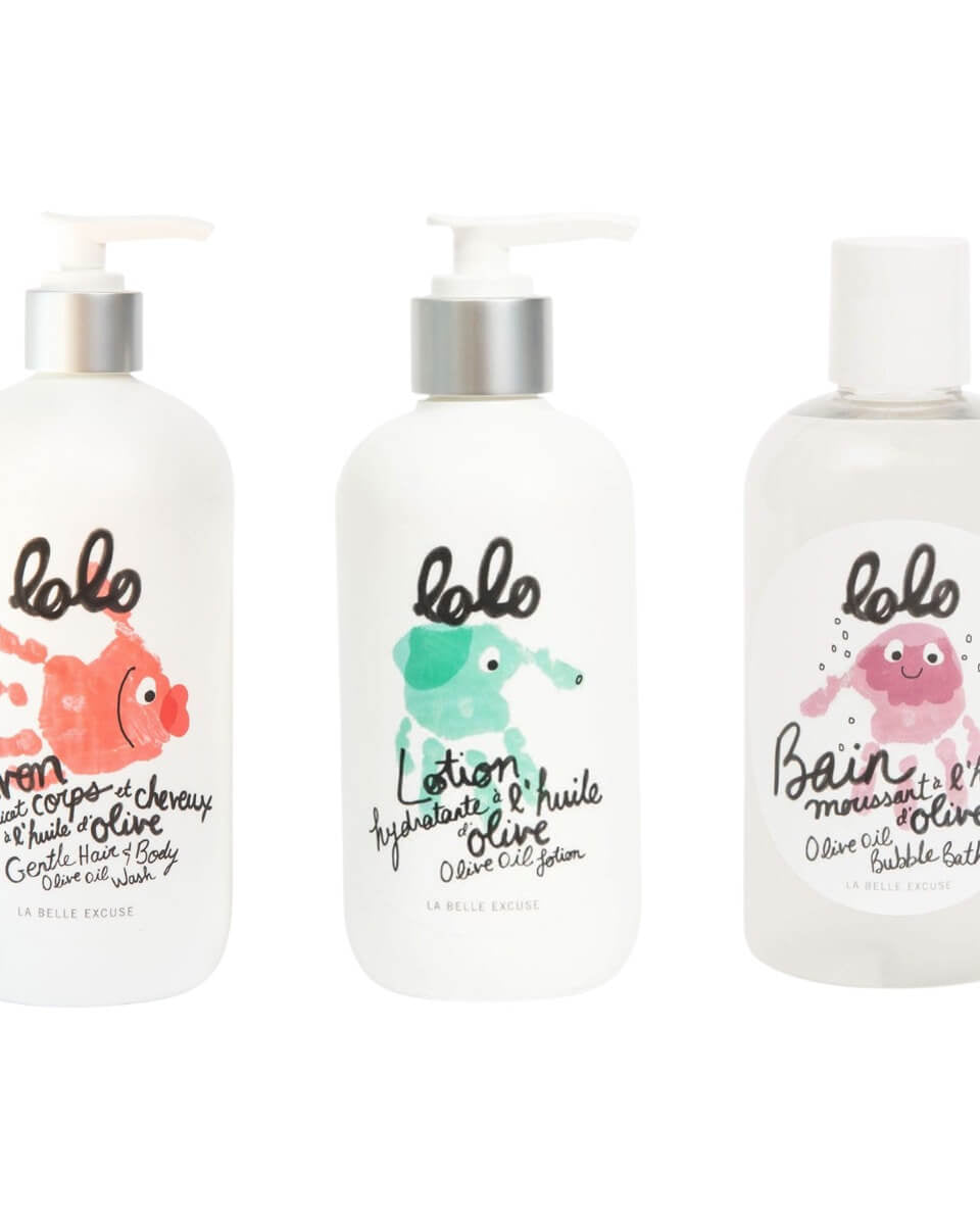 Ensemble trio Lolo - Pour le bain (3 x 250mL) - Soins et hygiène - Boutique LeoLudo - lolo et moi