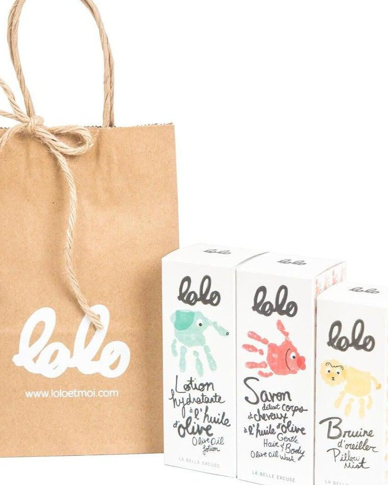 Ensemble trio Lolo - Routine dodo - Soins et hygiène - Boutique LeoLudo - lolo et moi