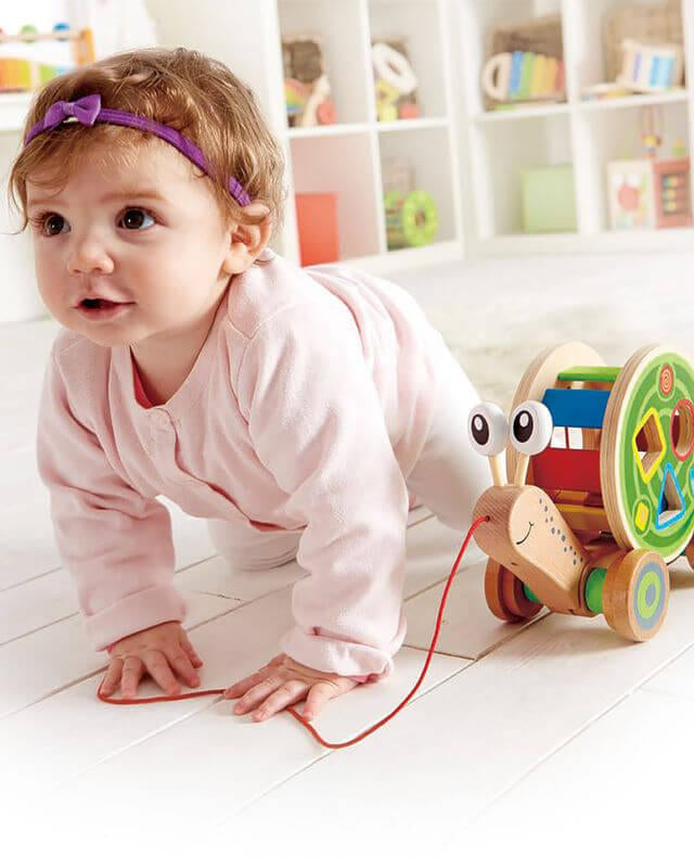 Escargot à promener - Jouets à tirer / pousser - Boutique LeoLudo - Hape
