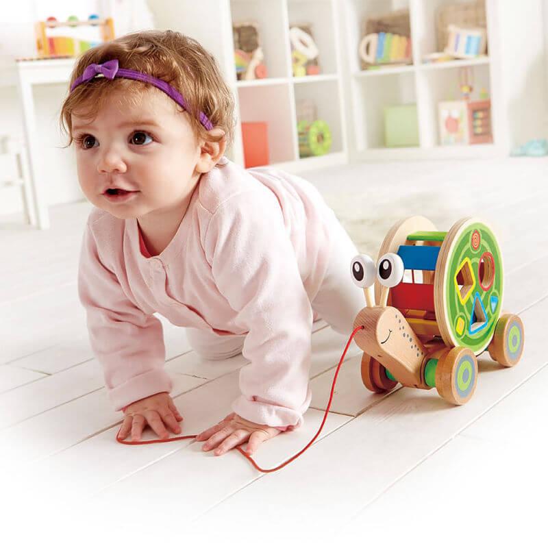 Escargot à promener - Jouets à tirer / pousser - Boutique LeoLudo - Hape