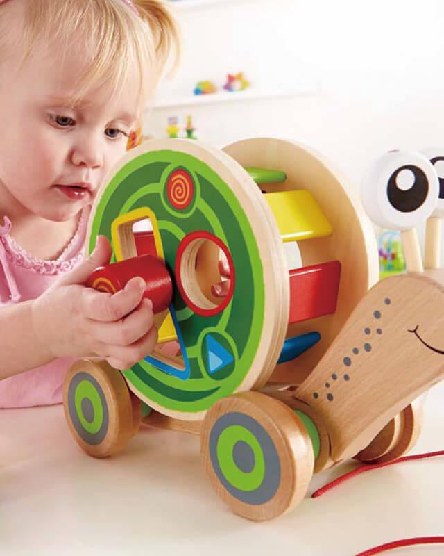 Escargot à promener - Jouets à tirer / pousser - Boutique LeoLudo - Hape