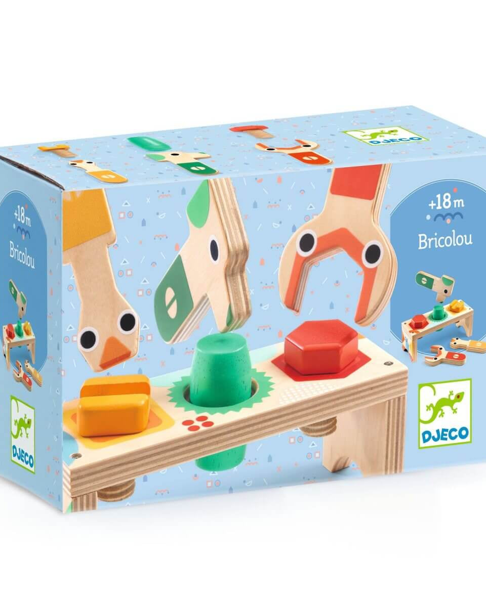 Établi en bois - Bricolou le bricoleur - Jeux d'assemblage - Boutique LeoLudo - Djeco